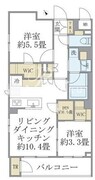 ラペルラ目黒東山2 304 間取り図