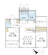 エクサム赤坂 202 間取り図