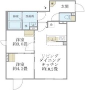 エクサム赤坂 203 間取り図