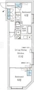 クリアル文京千石2 301 間取り図