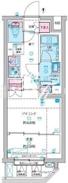 ジェノヴィア竹ノ塚 208 間取り図