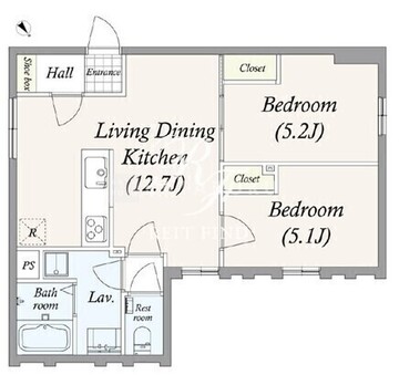 グランパセオ三宿2 301 間取り図