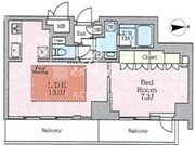 ヴィスタコート幡ヶ谷 504 間取り図