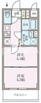 ラヴィエール住吉駅前 205 間取り図