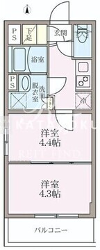 ラヴィエール住吉駅前 402 間取り図