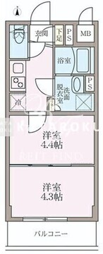ラヴィエール住吉駅前 405 間取り図