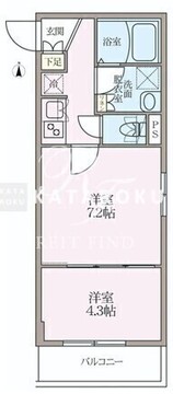 ラヴィエール住吉駅前 406 間取り図
