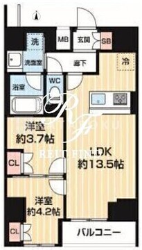 アルコバレーノ南千住 1502 間取り図