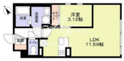 ザ・レジデンス市谷台町 202 間取り図