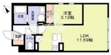 ザ・レジデンス市谷台町 202 間取り図