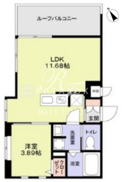 ザ・レジデンス市谷台町 403 間取り図