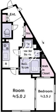 ラヴィエール新板橋 401 間取り図