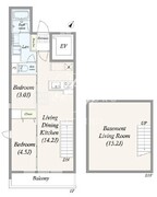 グランパセオ三宿 101 間取り図