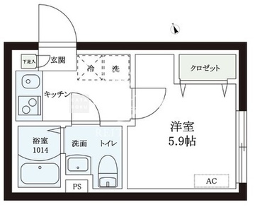 レピュア本郷レジデンス 201 間取り図