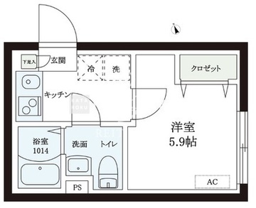レピュア本郷レジデンス 401 間取り図