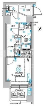 ディップス西新井 105 間取り図