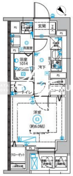 ディップス西新井 404 間取り図