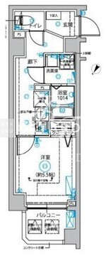 ディップス西新井 405 間取り図