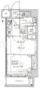 ガリシア亀戸 603 間取り図