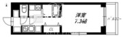 リヴシティ蒲田イースト 405 間取り図