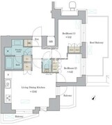 ブリリアイスト門前仲町 1001 間取り図