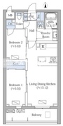 モクシオンプレミアム四谷大京町 204 間取り図