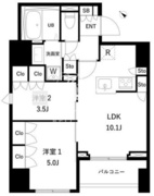 タスキプライムテラス本蓮沼 701 間取り図