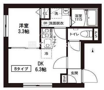 レピュア菊川駅前レジデンス 301 間取り図