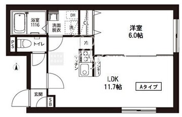 レピュア菊川駅前レジデンス 302 間取り図