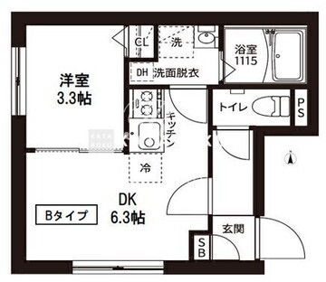 レピュア菊川駅前レジデンス 401 間取り図