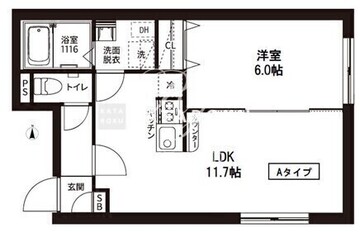 レピュア菊川駅前レジデンス 402 間取り図