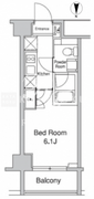 プラウドフラット蒲田2 810 間取り図