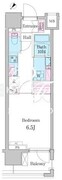 デュオメゾン品川戸越 202 間取り図