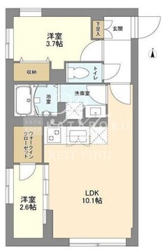 ウェルスクエア中野坂上2 101 間取り図