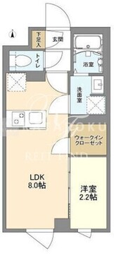 ウェルスクエア中野坂上2 102 間取り図