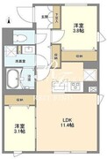 ウェルスクエア中野坂上2 304 間取り図