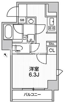 ライトハウス元浅草 101 間取り図