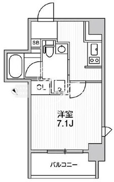 ライトハウス元浅草 301 間取り図
