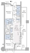 リビオ上野池之端 501 間取り図