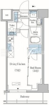 アーバネックス両国レジデンス 803 間取り図