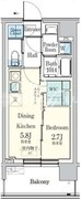 デュオフラッツ東品川　－ＯＴＯ－ 603 間取り図