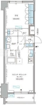 パークアクシス文京本郷 608 間取り図