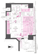 ズーム東神田 1001 間取り図