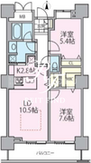 ロイヤルパークスタワー南千住 2207 間取り図