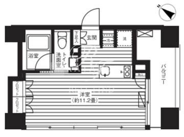 ティー東麻布 803 間取り図