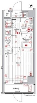 プレミアムキューブ広尾 303 間取り図