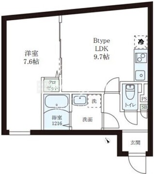 レピュア小石川レジデンス2 302 間取り図
