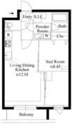 グランパセオ代々木上原2 202 間取り図