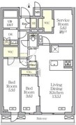 アジールコート都立大学 403 間取り図