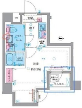 ジェノヴィア東向島4 202 間取り図